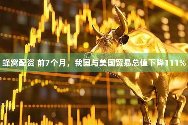 蜂窝配资 前7个月，我国与美国贸易总值下降111%